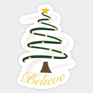 Christmas Believe Sticker